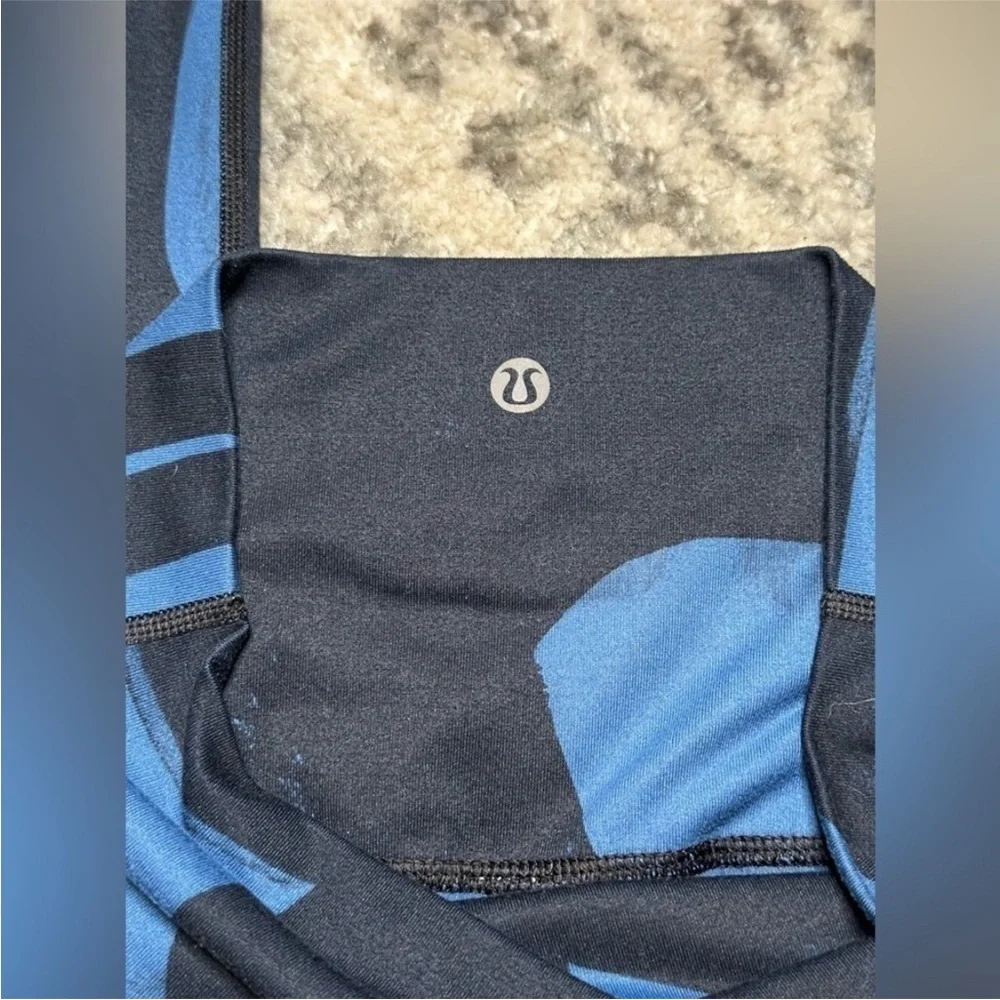 Lululemon Wunder Under Pant *Full-On Luon Back Spin‎ Stroke Poseidon Black